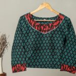 Handmade Block Print Cotton for Women ? Ethnic Floral Printed Top with Long Sleeves