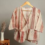 Handmade Block Print Cotton for Women ? Ethnic Floral Printed Top with Long Sleeves